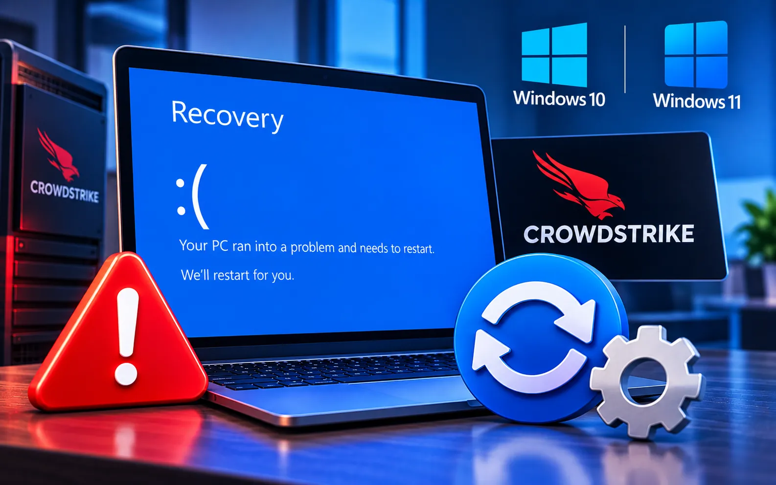 Windows BSOD stuck at recovery due to CrowdStrike